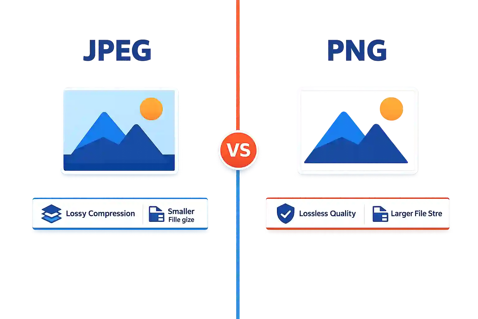 JPEG to PNG comparison showing how to change a JPEG to PNG with transparent background support