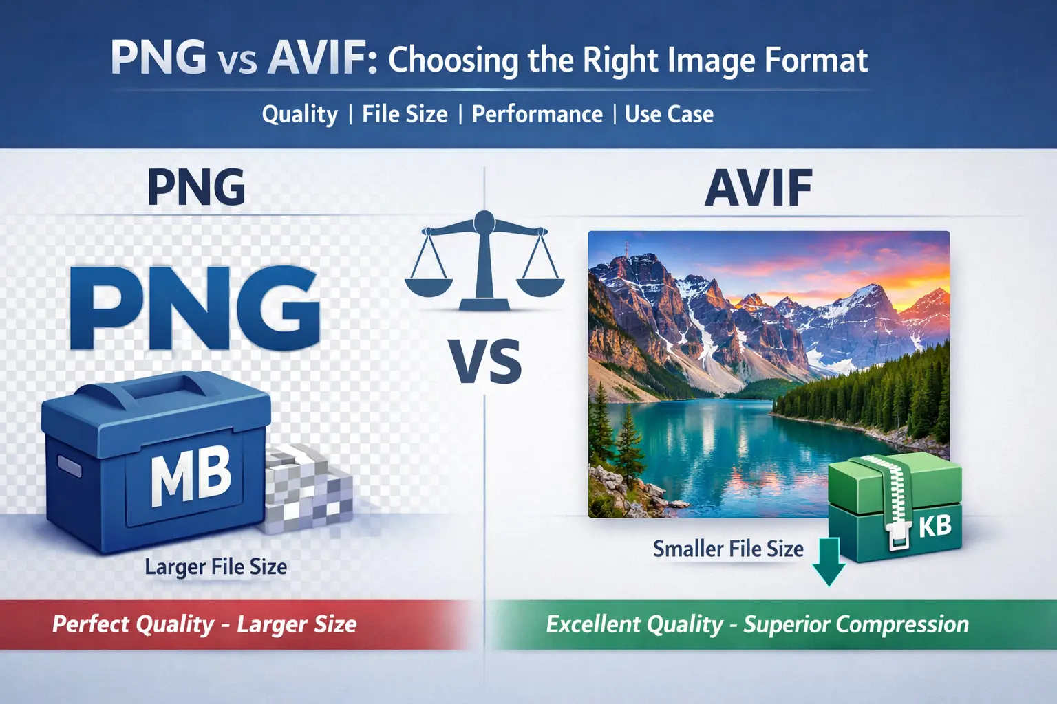 What is the difference between PNG and AVIF?