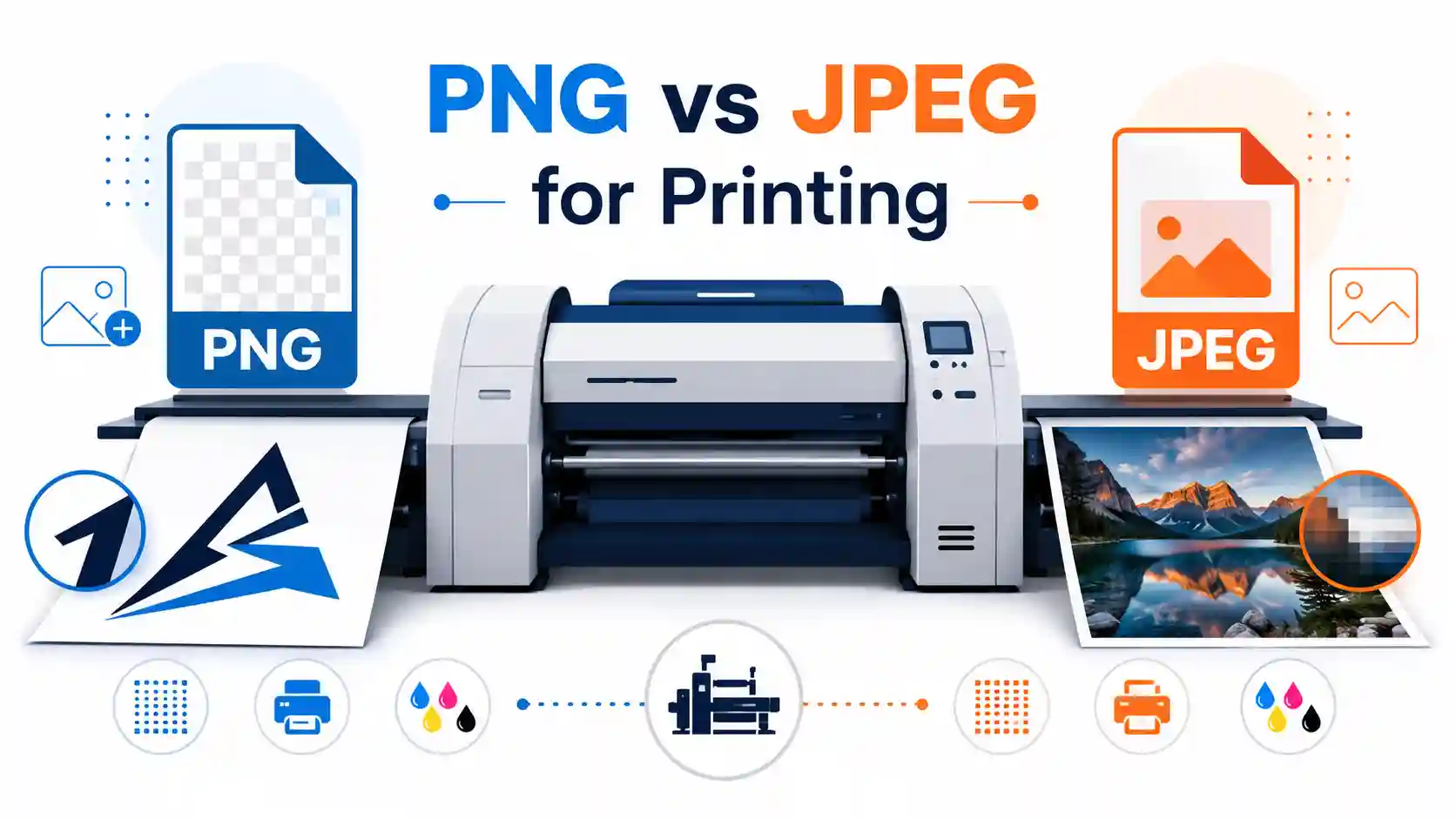 PNG or JPEG for printing - comparison of print quality between the two formats