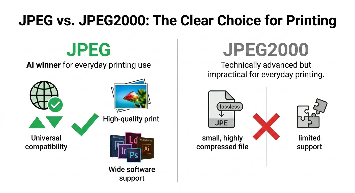jpeg vs jpeg2000 for printing, jpeg vs jpeg2000 quality, jpeg2000 print quality, jpeg for printing images, jpeg2000 compression vs jpeg, best image format for printing, jpeg2000 advantages for printing
