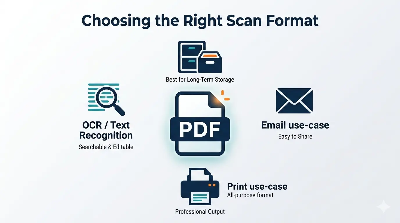 file type for scanning documents, best format for scanning documents, document scanning file format, scan documents as pdf or jpeg, best file type for scanned documents, scanning documents for email format, document scan quality vs file size, archival doc