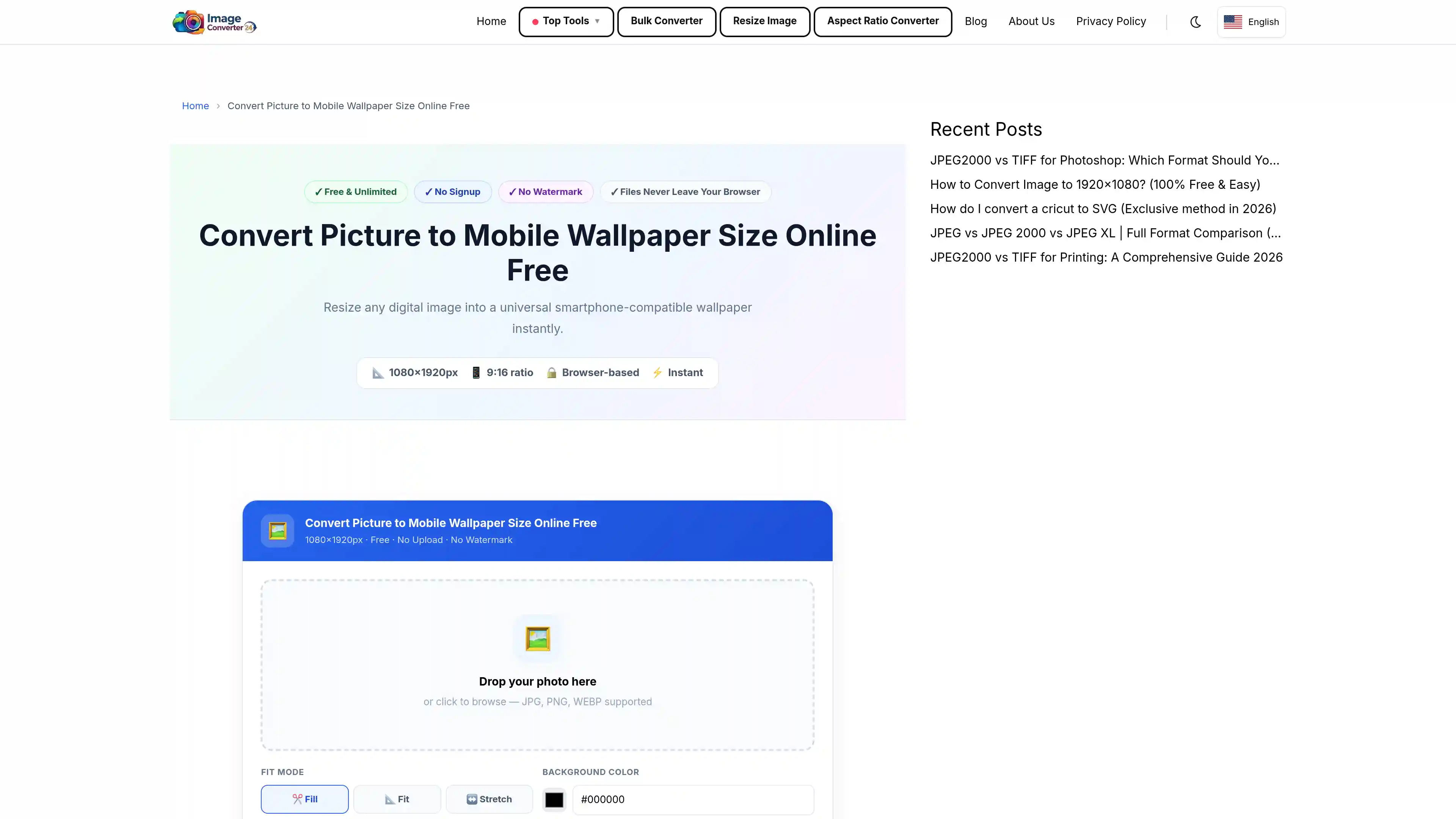 We will learn how to convert Image to Mobile Wallpaper Size, Resize photos to exact iPhone & Samsung screen dimensions online — no app, no signup.