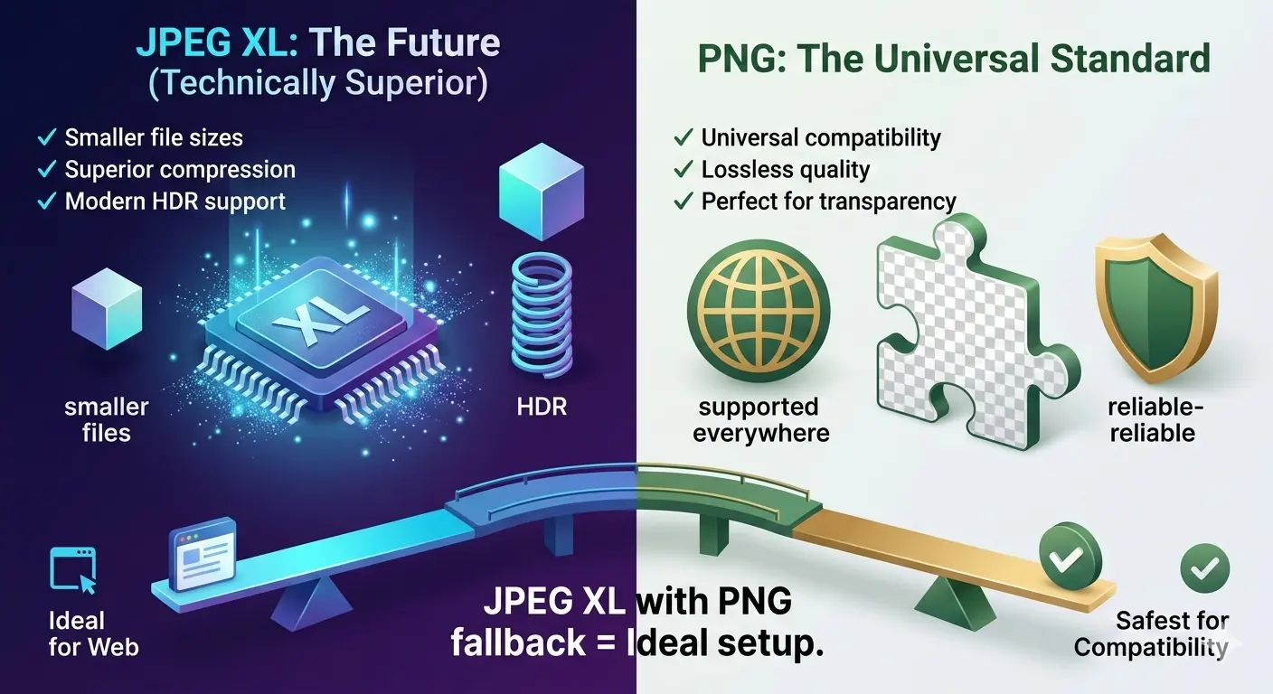jpeg xl vs png, jpeg xl vs png quality, jpeg xl vs png file size, jpeg xl compression vs png, jpeg xl transparency support, png vs jpeg xl for web, modern image formats comparison, best image format for website